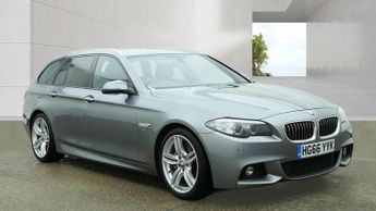 BMW 5 SERIES 525d M Sport 5dr Step Auto ++ PRO MEDIA / LEATHER / 19 INCH ALLO