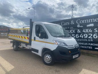 Citroen Relay 35 2.2 BlueHDi 140ps XLWB L4 DROPSIDE PICK UP 99K FSH 1 OWNER AC