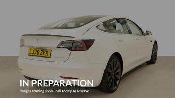 TESLA MODEL 3 (Dual Motor) Performance Saloon 4dr Electric Auto 4WDE (Performa