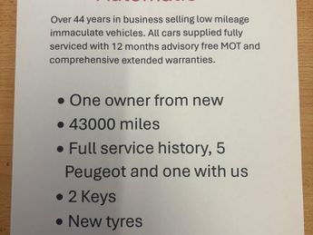 PEUGEOT 5008 1.5 BlueHDi Allure 5dr Auto