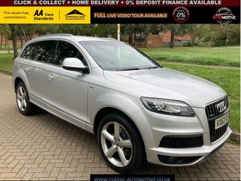 Audi Q7 3.0 TDI QUATTRO S LINE 5d 245 BHP **GREAT SPEC+0% FINANCE AVAILA