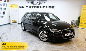 Audi A3 2.0 TDI S LINE 5d 148 BHP +FREE 6 MONTHS NATIONWIDE WARRANTY+