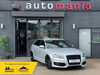 Audi A3 2.0 S3 SPORTBACK TFSI QUATTRO BLACK EDITION 5d 261 BHP 12 MONTHS