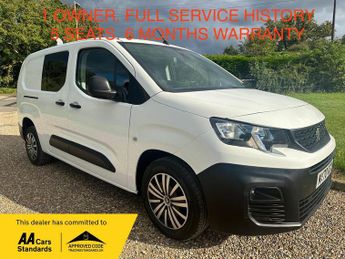 Peugeot Partner 1.5 BlueHDi 950 Professional Long Panel Van LWB Euro 6 6dr