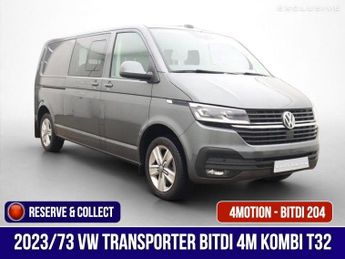 Volkswagen Transporter 2.0 BiTDI T32 Highline Crew Van DSG 4Motion LWB High Roof Euro 6