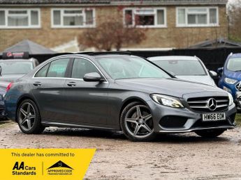 Mercedes C Class 2.0 C200 AMG Line (Premium) G-Tronic+ Euro 6 (s/s) 4dr