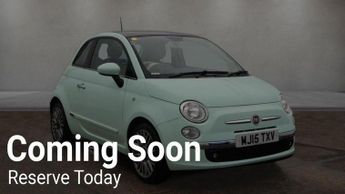 Fiat 500 1.2 Lounge Euro 6 (s/s) 3dr