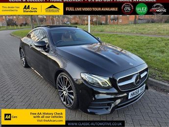 Mercedes E Class 2.0 E220d AMG Line (Premium Plus) Coupe 2dr Diesel G-Tronic+ Eur