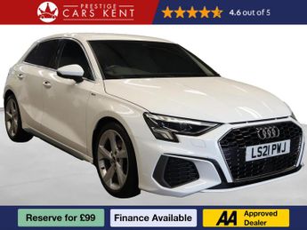 Audi A3 1.5 TFSI 35 S line Sportback 5dr Petrol S Tronic Euro 6 (s/s) (1