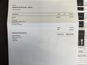 BMW 1 Series 3.0 M135i Auto Euro 5 (s/s) 5dr