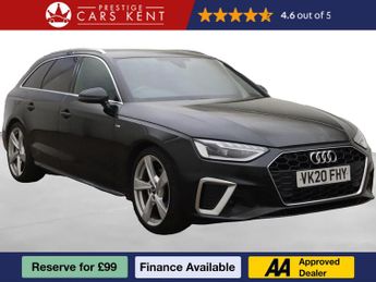 Audi A4 2.0 TFSI 40 S line Estate 5dr Petrol S Tronic Euro 6 (s/s) (190 