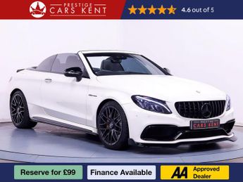 Mercedes C Class 4.0 C63 V8 BiTurbo AMG S (Premium) Cabriolet 2dr Petrol SpdS MCT