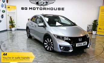 Honda Civic 1.8 i-VTEC SR Hatchback 5dr Petrol Auto Euro 6 (142 ps) +FREE 6 