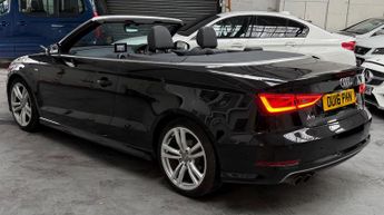 Audi A3 Cabriolet 1.4 TFSI CoD S line S Tronic Euro 6 (s/s) 2dr (Nav)