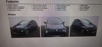 Renault Zoe R90 41kWh Dynamique Nav Auto 5dr (Battery Lease)