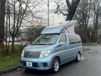 Nissan Elgrand E51 2.5 4WD Dream star pop up camper aut