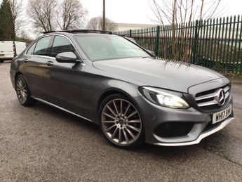 Mercedes C Class 2.0 C200 AMG Line (Premium) G-Tronic+ Euro 6 (s/s) 4dr