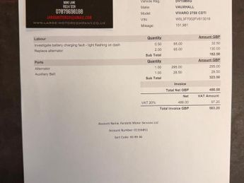 Vauxhall Vivaro 1.6 CDTi 2700 L1 H1 Euro 5 5dr