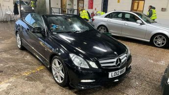 Mercedes E Class 2.1 E250 CDI BlueEfficiency Sport Cabriolet G-Tronic+ Euro 5 (s/