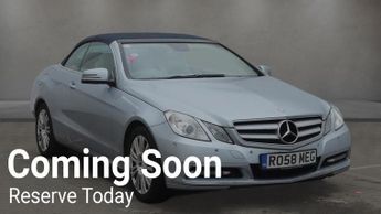 Mercedes E Class 1.8 E250 BlueEfficiency SE Cabriolet G-Tronic+ Euro 5 (s/s) 2dr