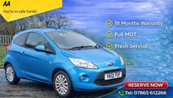 Ford Ka 1.2 Zetec Euro 5 (s/s) 3dr