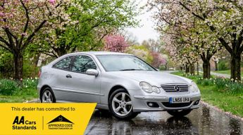 Mercedes C Class 1.8 C200 Kompressor SE Coupe 2dr Petrol Automatic (202 g/km, 163