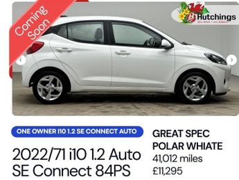 Hyundai i10 1.2 SE Connect Hatchback 5dr Petrol Auto Euro 6 (s/s) (84 ps)