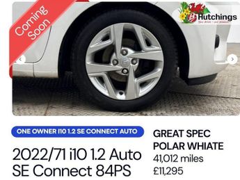 Hyundai i10 1.2 SE Connect Hatchback 5dr Petrol Auto Euro 6 (s/s) (84 ps)