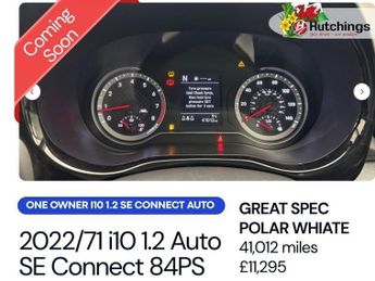 Hyundai i10 1.2 SE Connect Hatchback 5dr Petrol Auto Euro 6 (s/s) (84 ps)