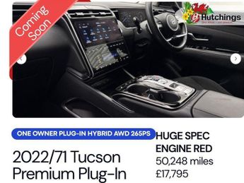 Hyundai TUCSON 1.6 h T-GDi 13.8kWh Premium SUV 5dr Petrol Plug-in Hybrid Auto 4