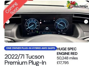 Hyundai TUCSON 1.6 h T-GDi 13.8kWh Premium SUV 5dr Petrol Plug-in Hybrid Auto 4