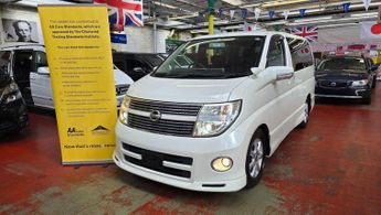 Nissan Elgrand 3.5 Highway Star Black leather 360 view