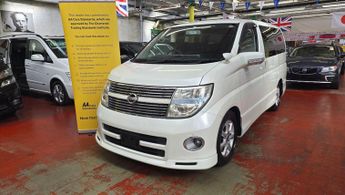 Nissan Elgrand 3.5 Highway Star Black leather 360 view