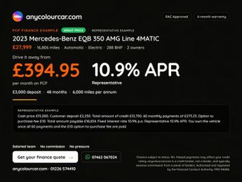Mercedes-Benz EQB EQB 350 66.5kWh AMG Line (Premium Plus) Auto 4MATIC 5dr