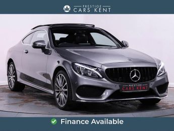 Mercedes C Class 2.0 C200 AMG Line (Premium Plus) Coupe 2dr Petrol G-Tronic+ 4MAT