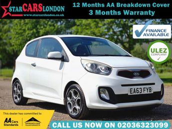 Kia Picanto 1.25 White Auto Euro 5 3dr