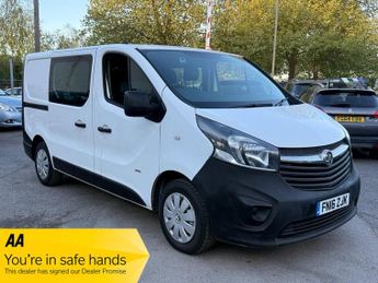 Vauxhall Vivaro 1.6 CDTi 2900 Crew Van L1 H1 Euro 5 5dr (6 Seat)