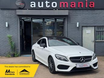 Mercedes C Class 2.0 C200 AMG Line (Premium Plus) Coupe 2dr Petrol G-Tronic+ Euro