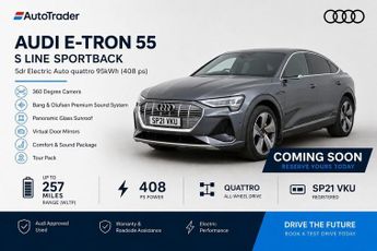 Audi E-Tron 55 S line Sportback Auto quattro 5dr 95kWh