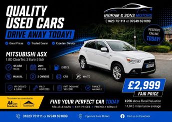Mitsubishi ASX 1.8D ClearTec 3 Euro 5 5dr