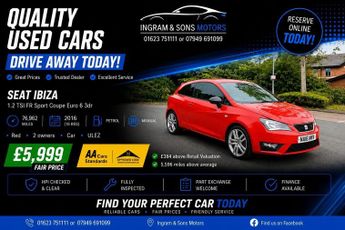 SEAT Ibiza 1.2 TSI FR Sport Coupe Euro 6 3dr