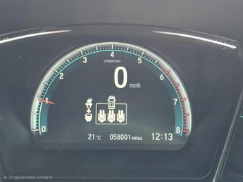 Honda Civic 1.0 VTEC Turbo SR Hatchback 5dr Petrol CVT Euro 6 (s/s) (129 ps)
