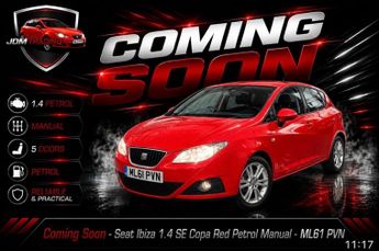 SEAT Ibiza 1.4 16V SE Copa Sport Coupe Euro 5 3dr
