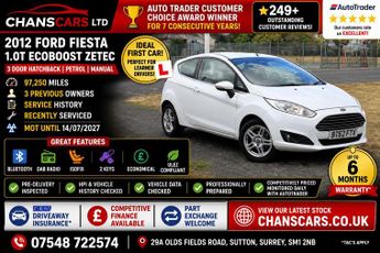 Ford Fiesta 1.0T EcoBoost Zetec Euro 5 (s/s) 3dr