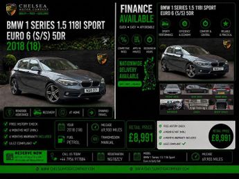 BMW 1 Series 1.5 118i Sport Euro 6 (s/s) 5dr
