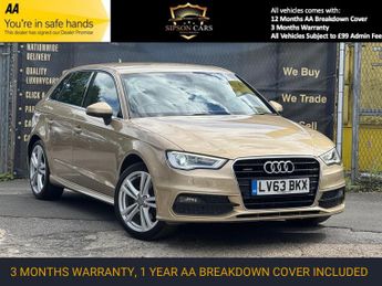 Audi A3 1.8 TFSI S line Sportback 5dr Petrol S Tronic Euro 6 (s/s) (180 