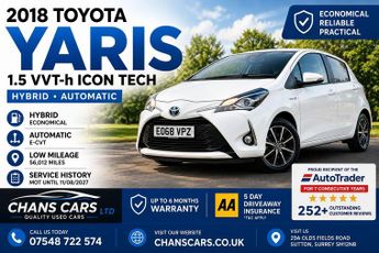 Toyota Yaris 1.5 VVT-h Icon Tech E-CVT Euro 6 (s/s) 5dr