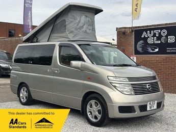 Nissan Elgrand 3.5 CAMPER CONVERSION WITH POPUP—KITCHEN—R&R—FRIDGE—OVEN