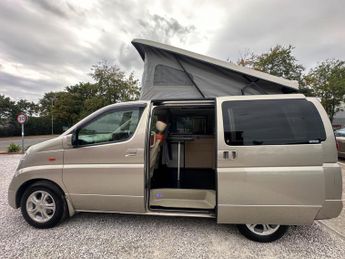Nissan Elgrand 3.5 CAMPER CONVERSION WITH POPUP—KITCHEN—R&R—FRIDGE—OVEN