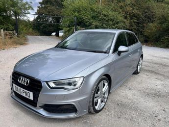 Audi A3 2.0 TDI S line Sportback S Tronic Euro 6 (s/s) 5dr (Nav)